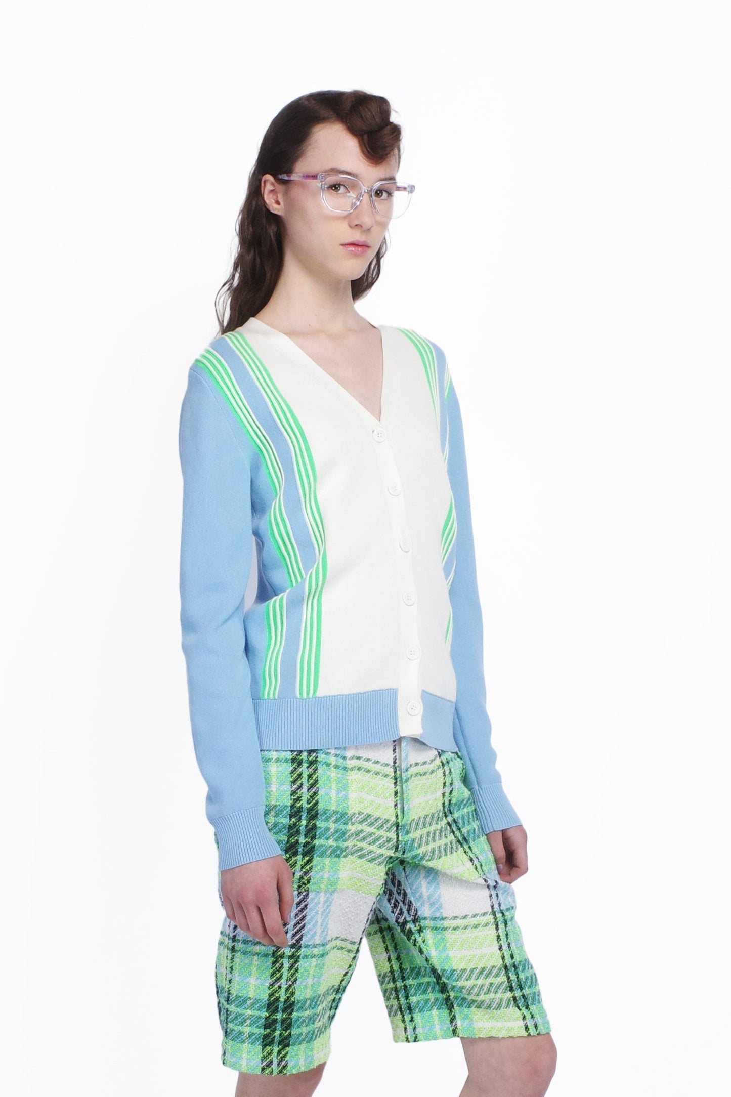 Anna Sui Amalfi Knit Cardigan - Baby Blue