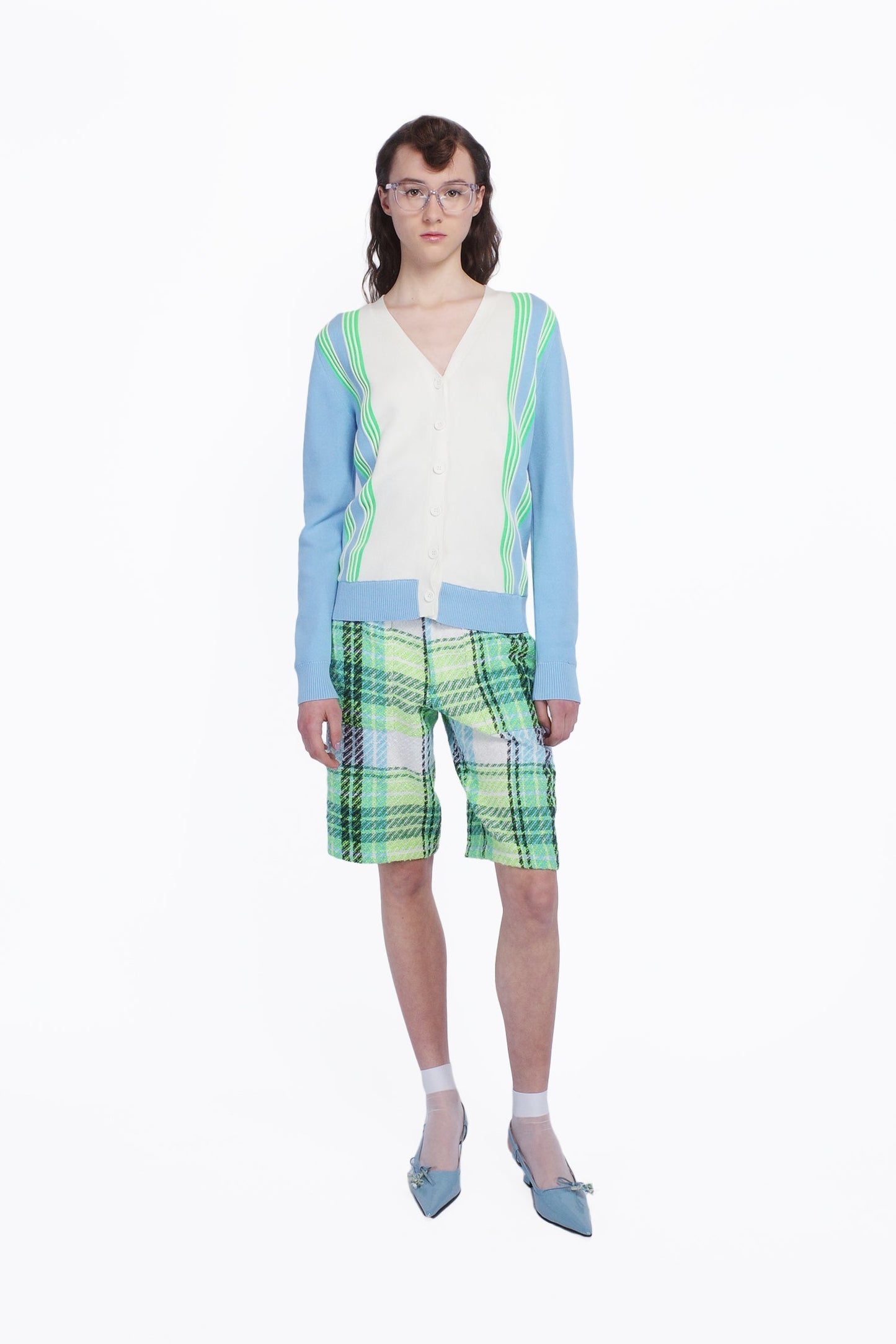 Anna Sui Amalfi Knit Cardigan - Baby Blue