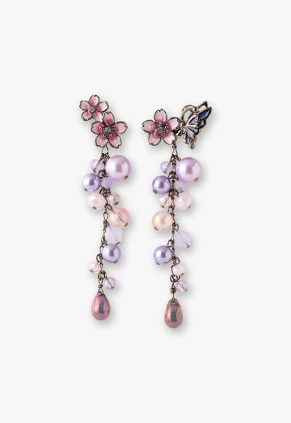 Anna Sui Cherry Blossom & Butterfly Dream Earrings