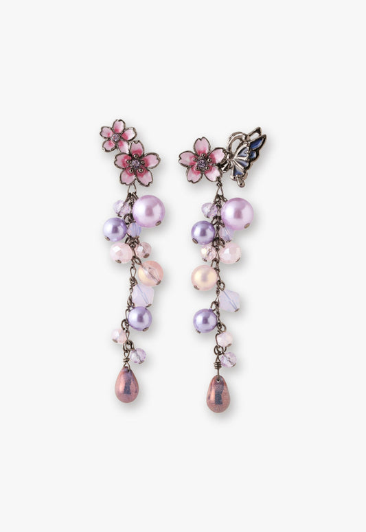 Anna Sui Cherry Blossom & Butterfly Dream Earrings