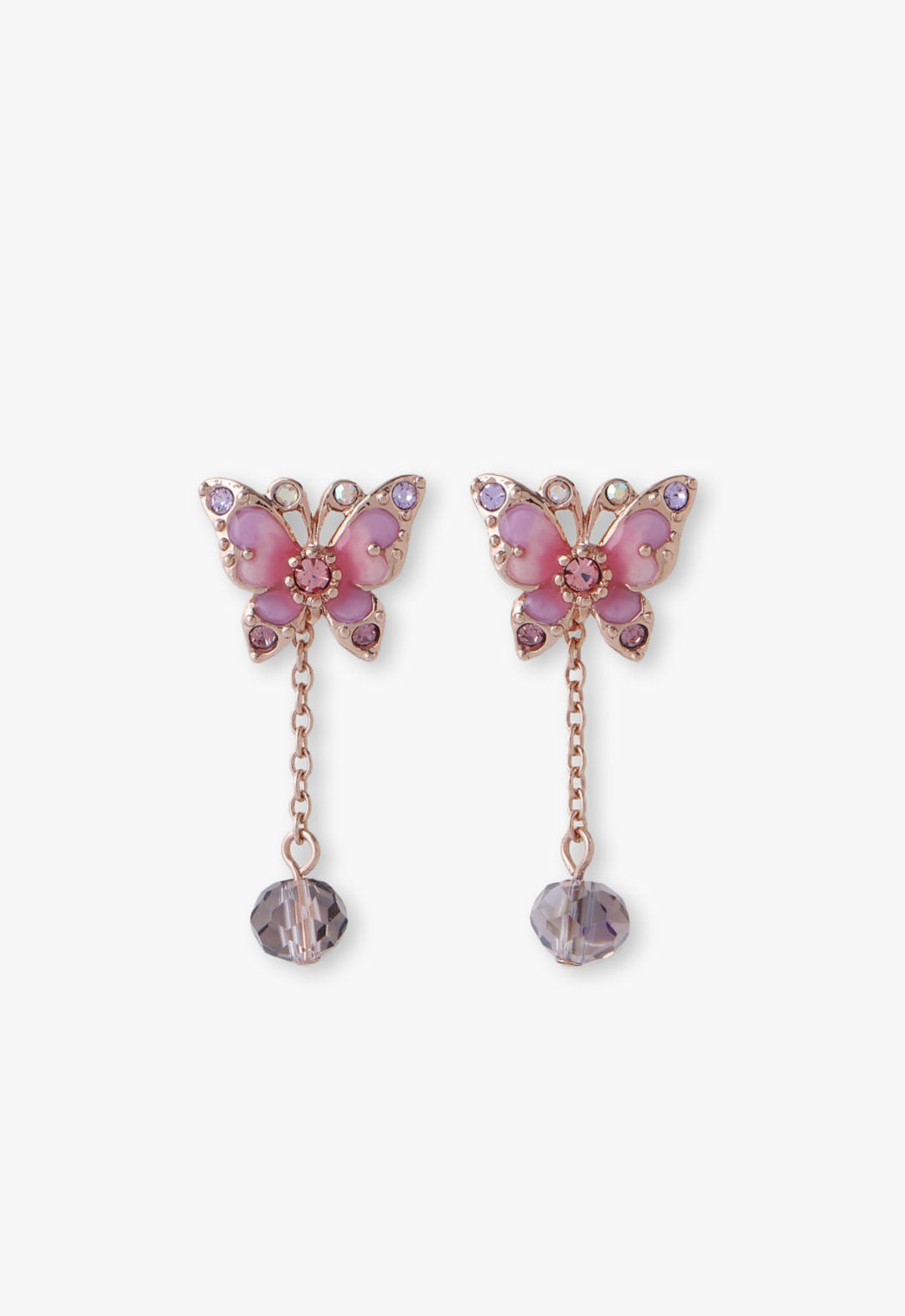 Anna Sui Pink Fantasy Butterfly Earrings