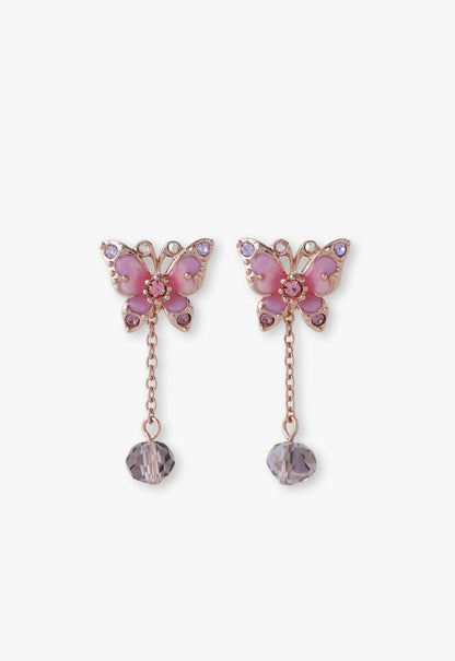 Anna Sui Pink Fantasy Butterfly Earrings