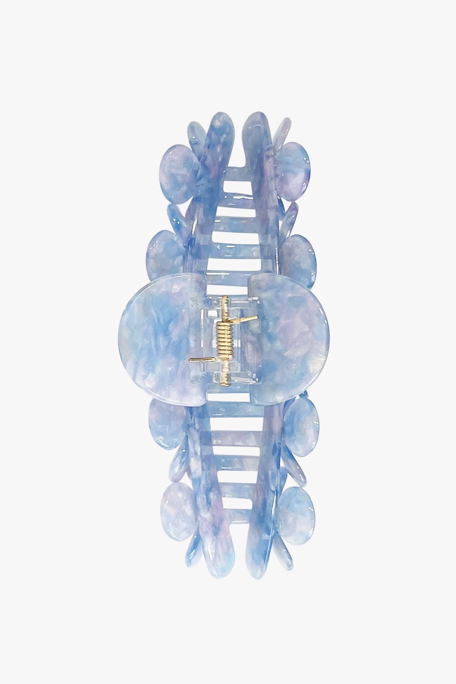 Anna Sui Gemstone Blossom Large Jaw Clip - Blue