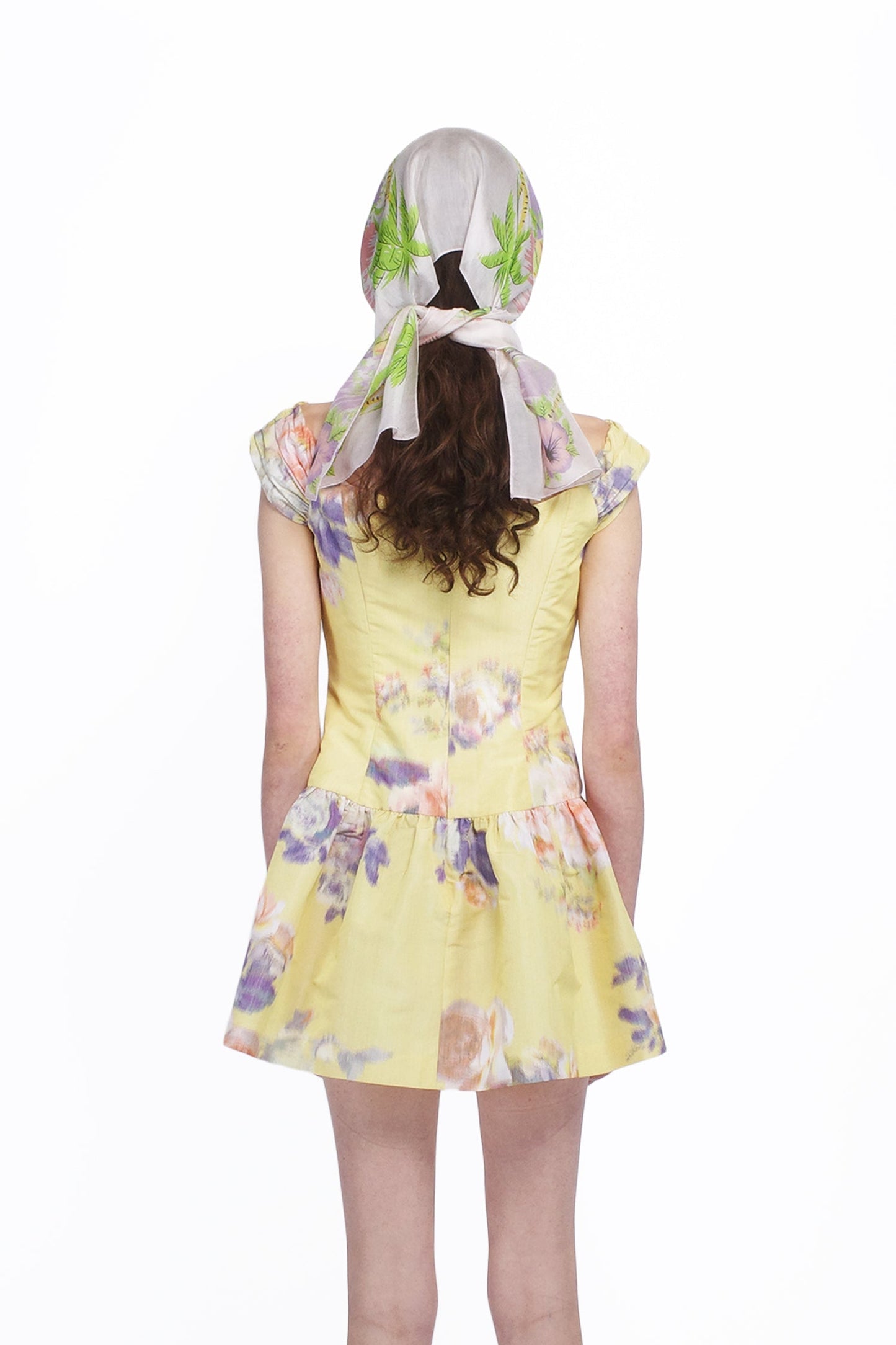 Anna Sui Cabbage Rose Taffeta Sweetheart Dress