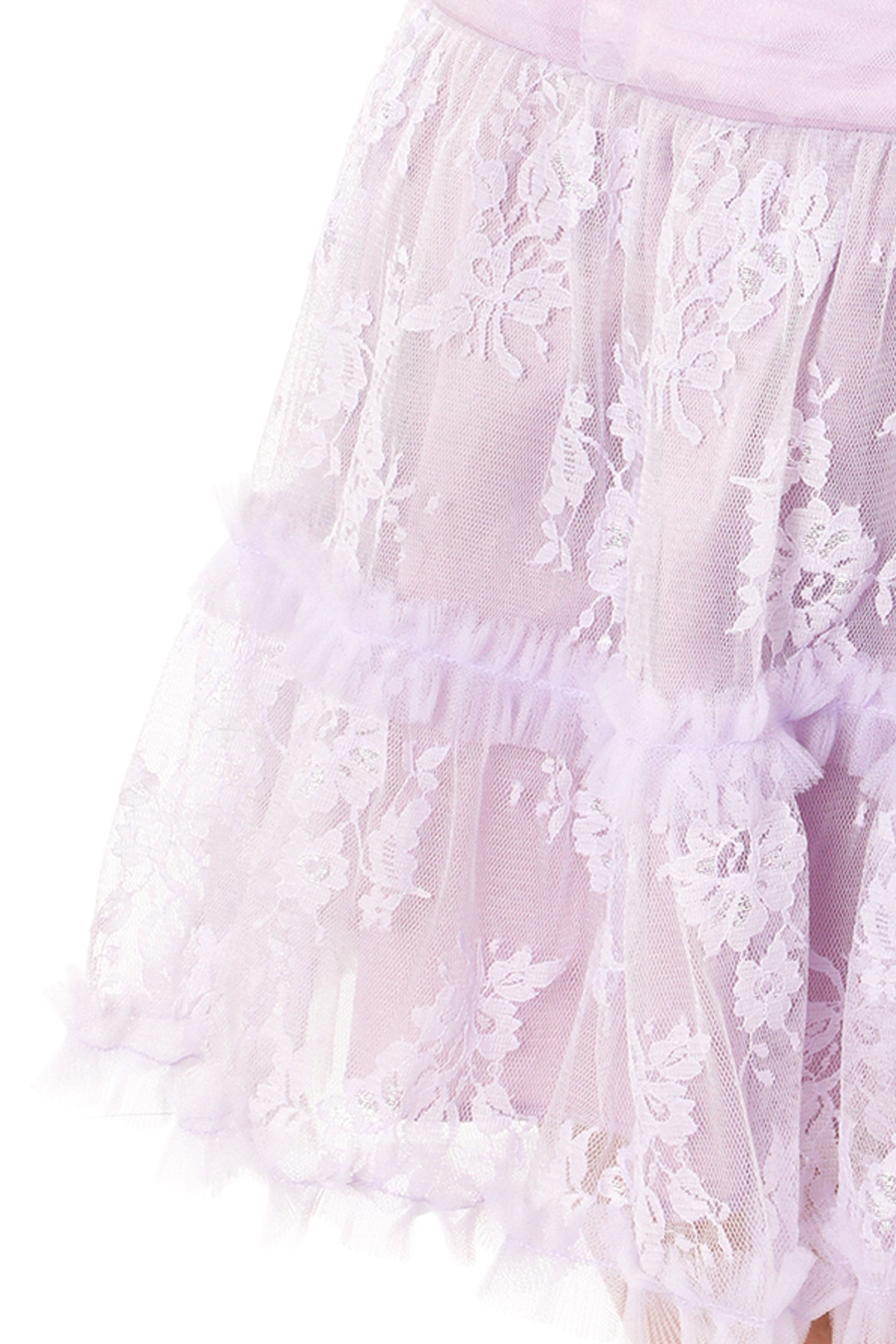 Anna Sui Party Girl Strapless Tulle and Lace Dress