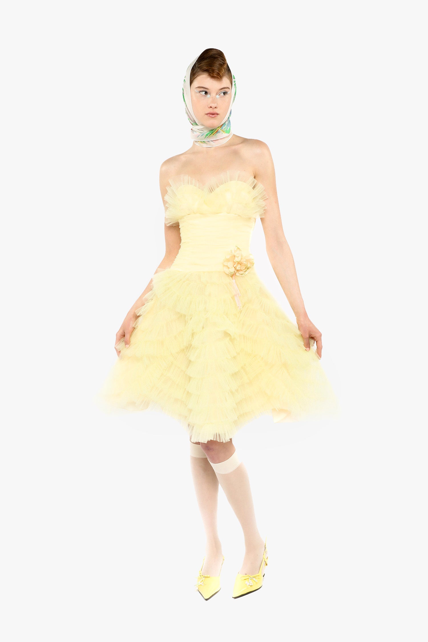 Anna Sui Party Girl Strapless Tulle Dress