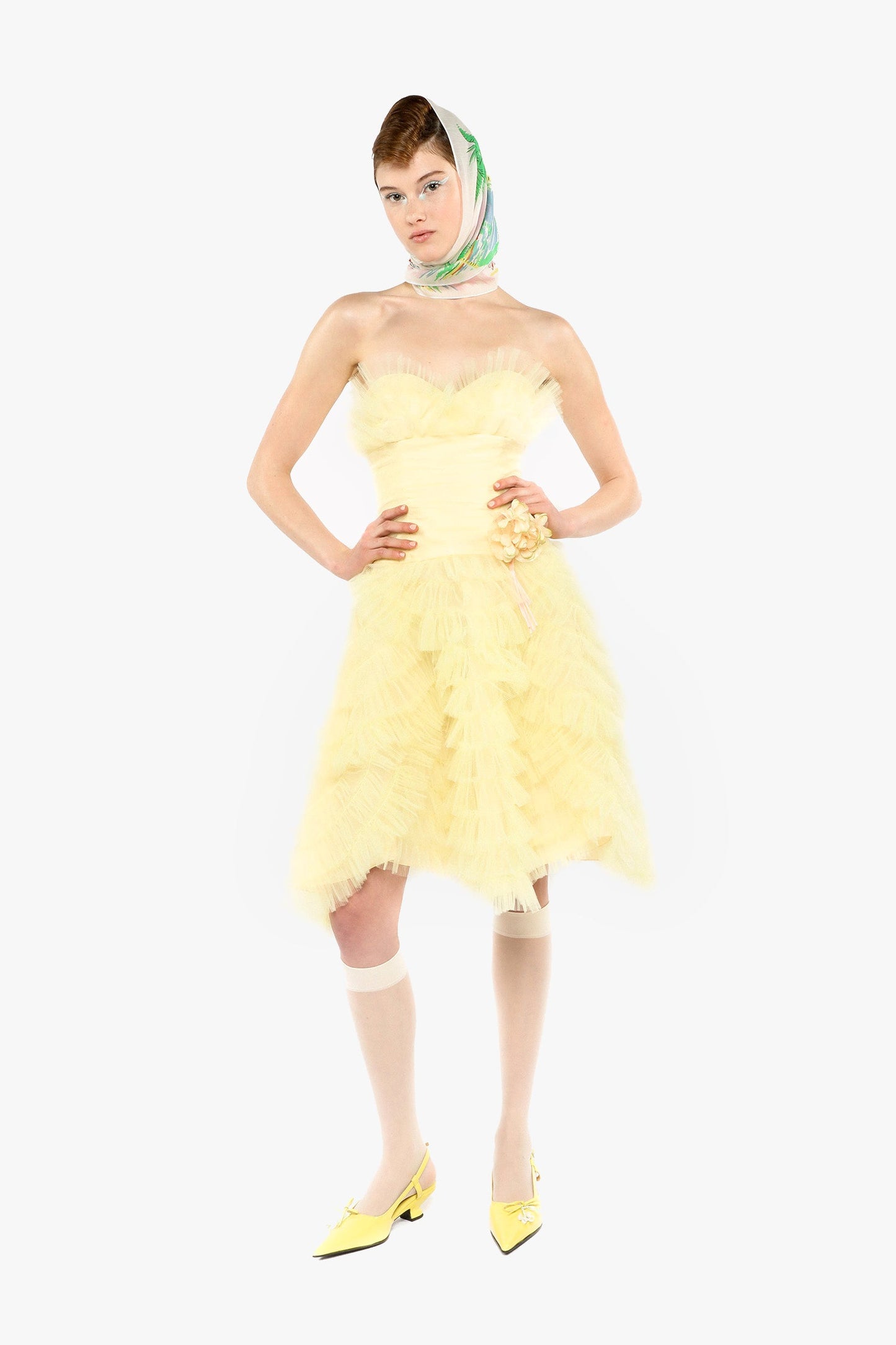 Anna Sui Party Girl Strapless Tulle Dress