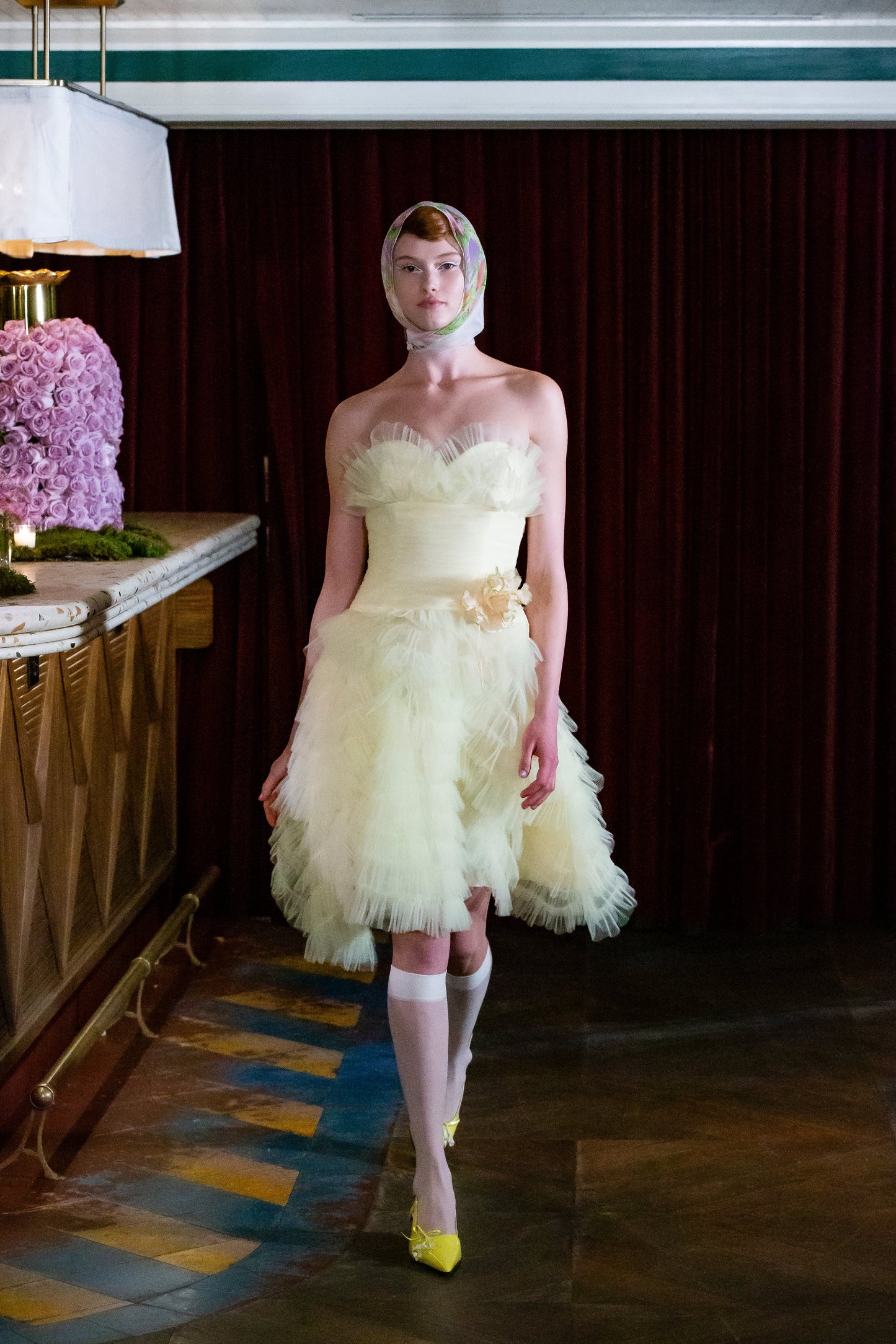 Anna Sui Party Girl Strapless Tulle Dress