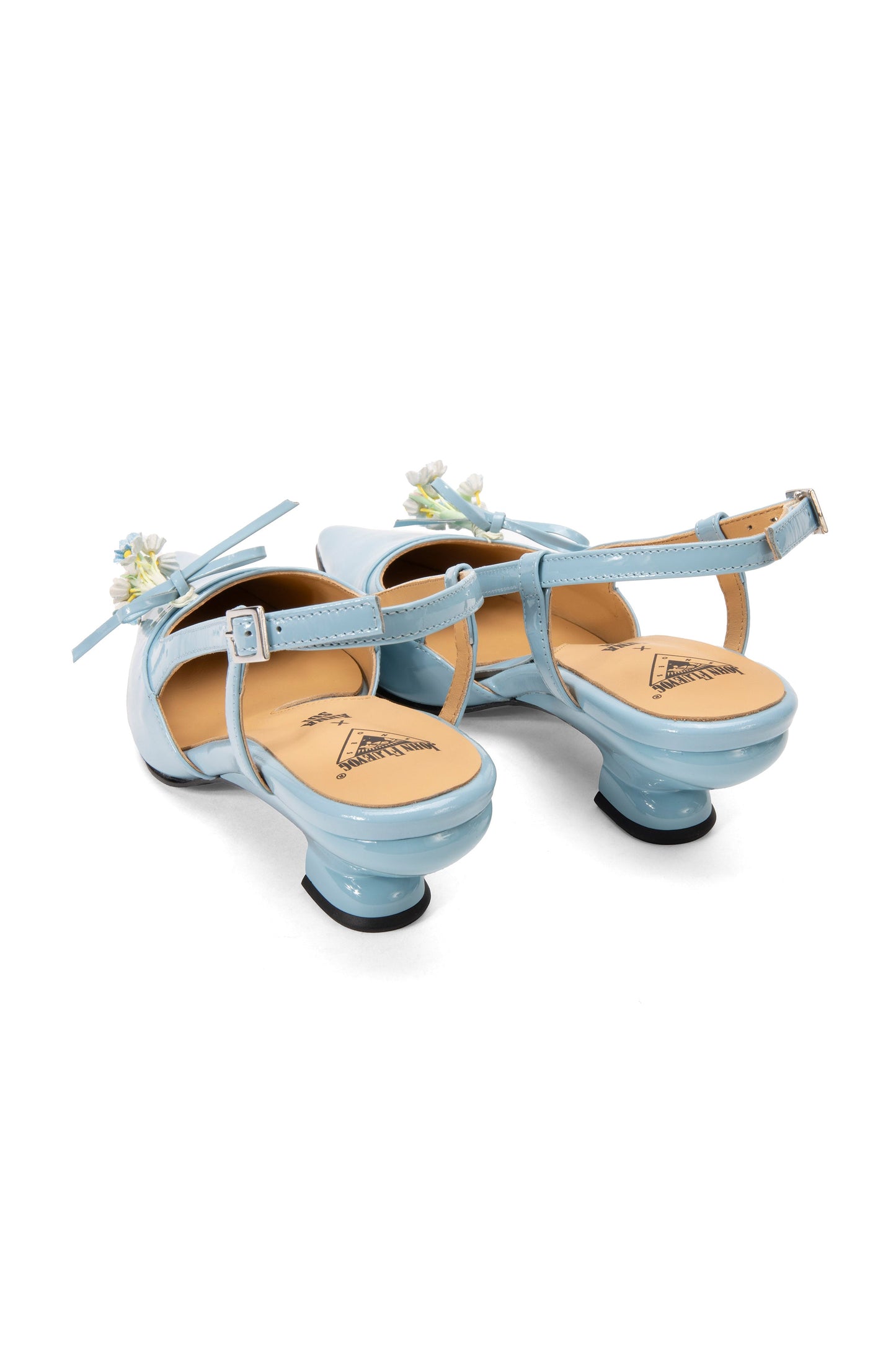 Anna Sui John Fluevog x Anna Sui Slingback Heels - Blue