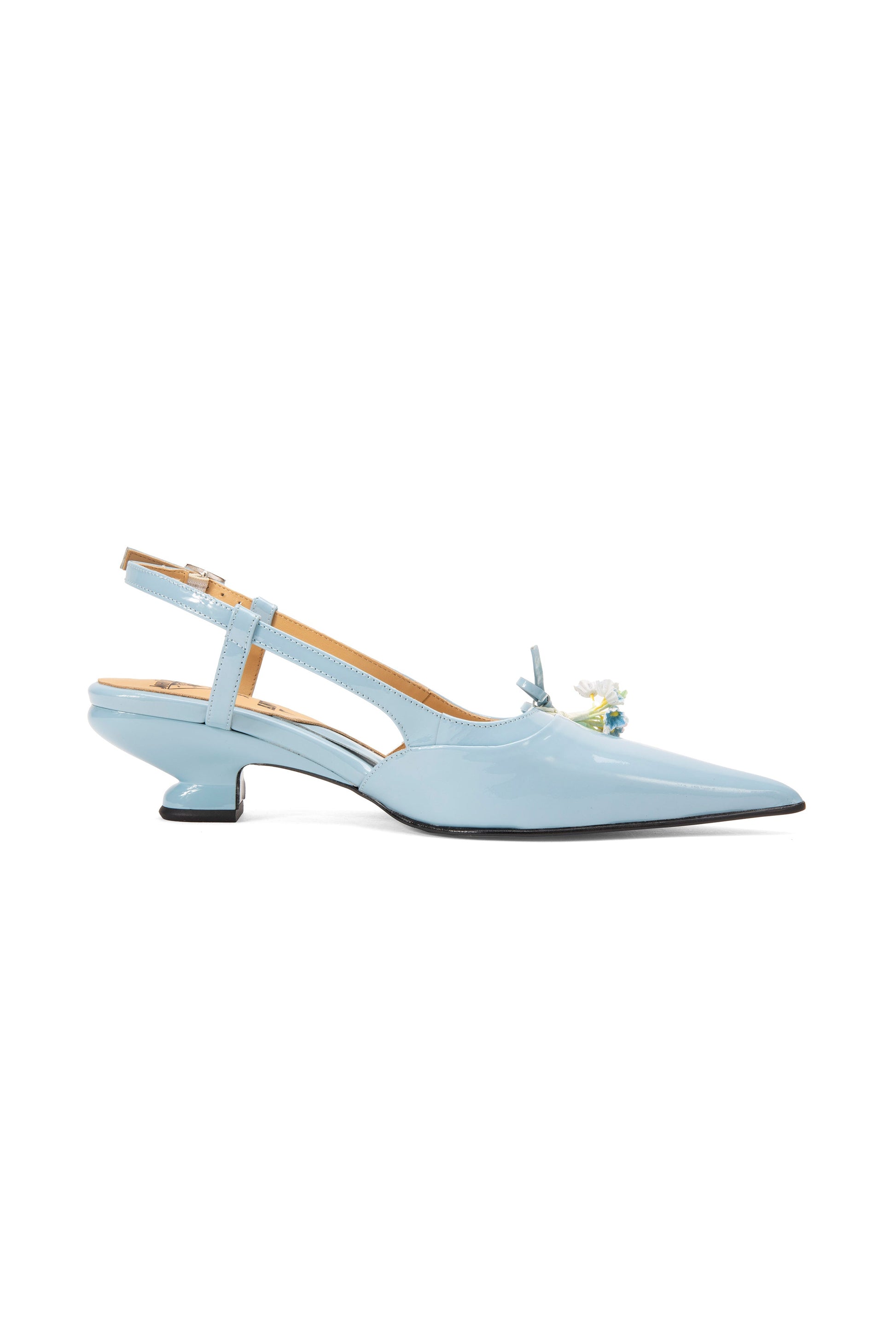 Anna Sui John Fluevog x Anna Sui Slingback Heels - Blue
