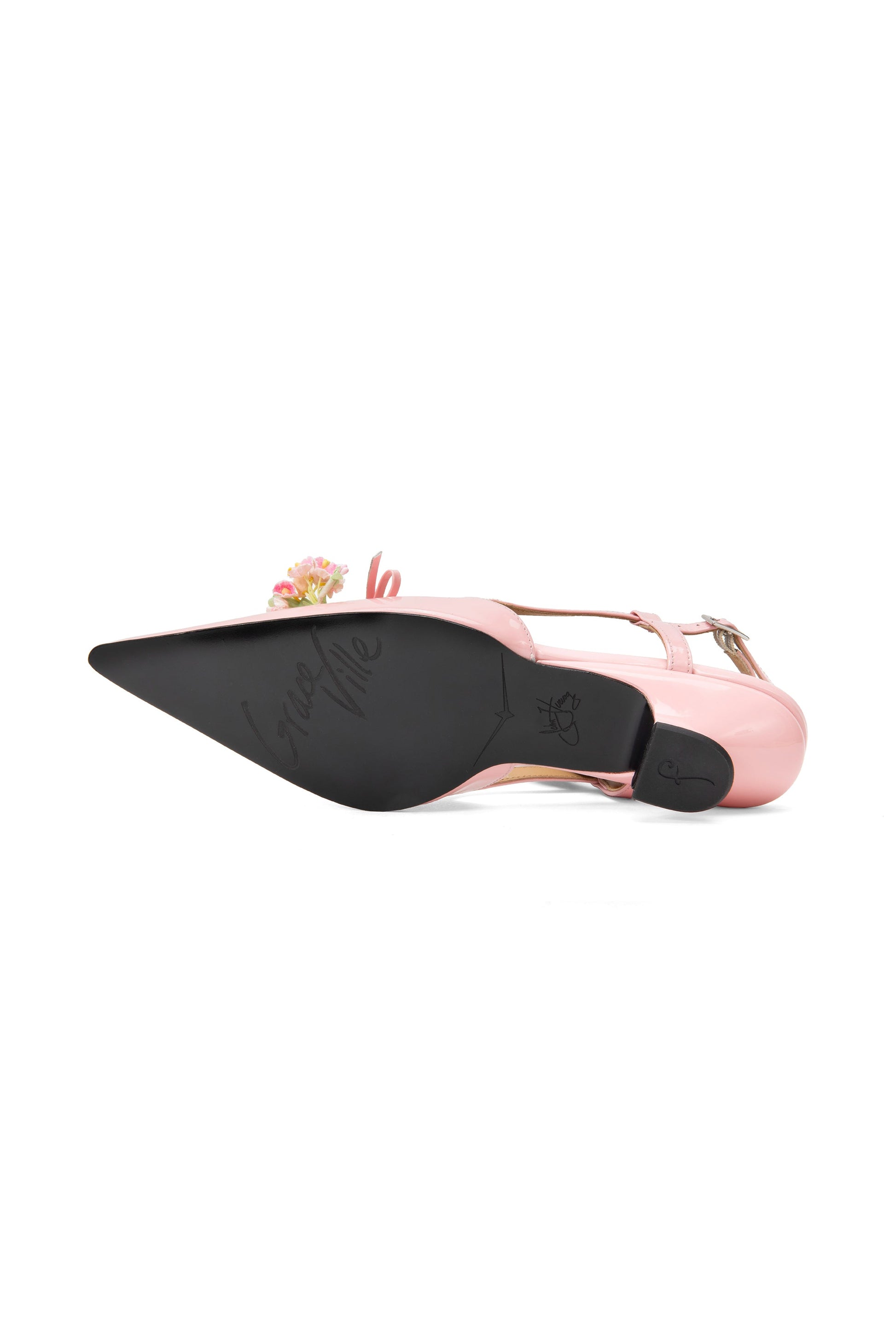 Anna Sui John Fluevog x Anna Sui Slingback Heels - Pink