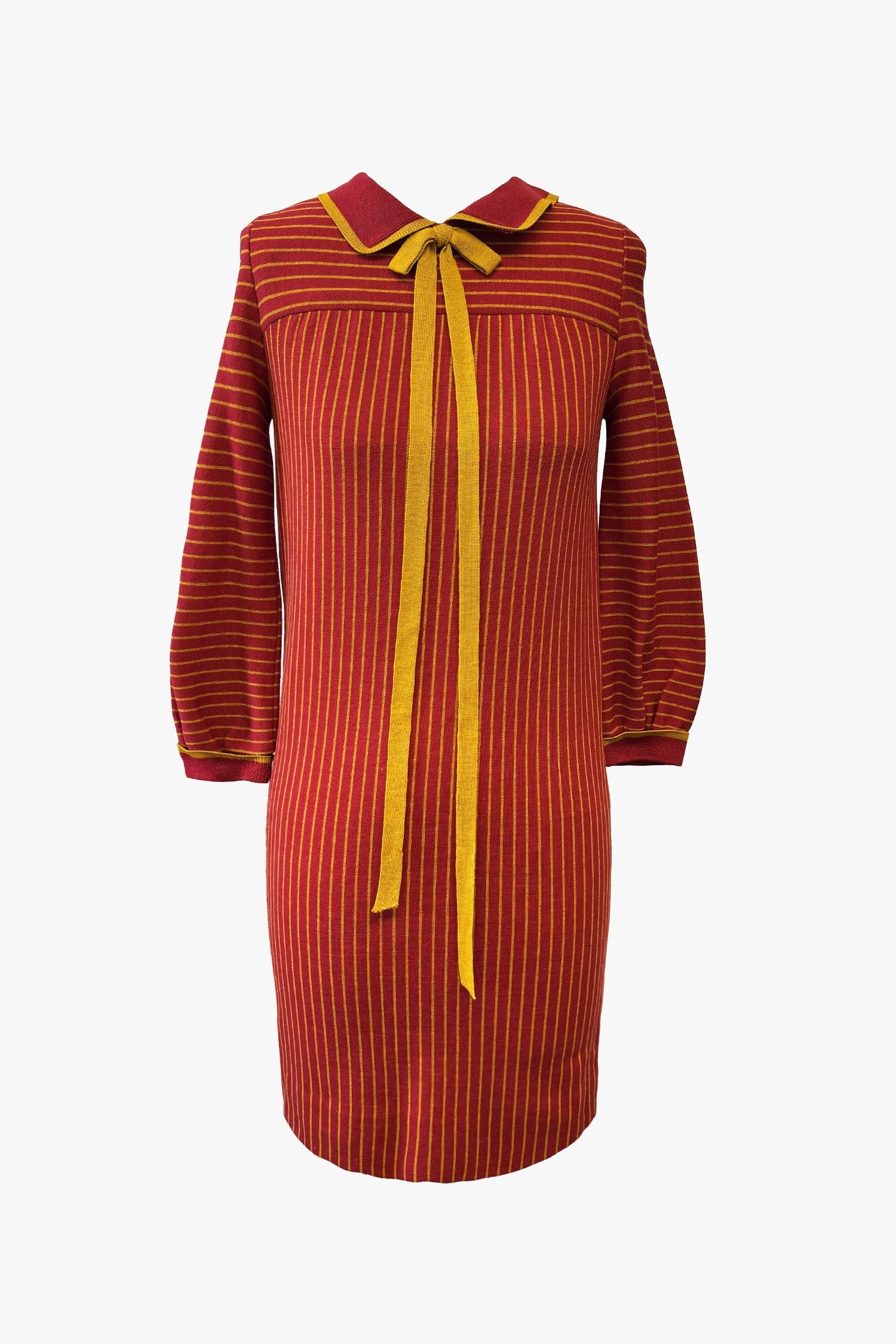 Anna Sui Vintage Sixties Knit Striped Dress
