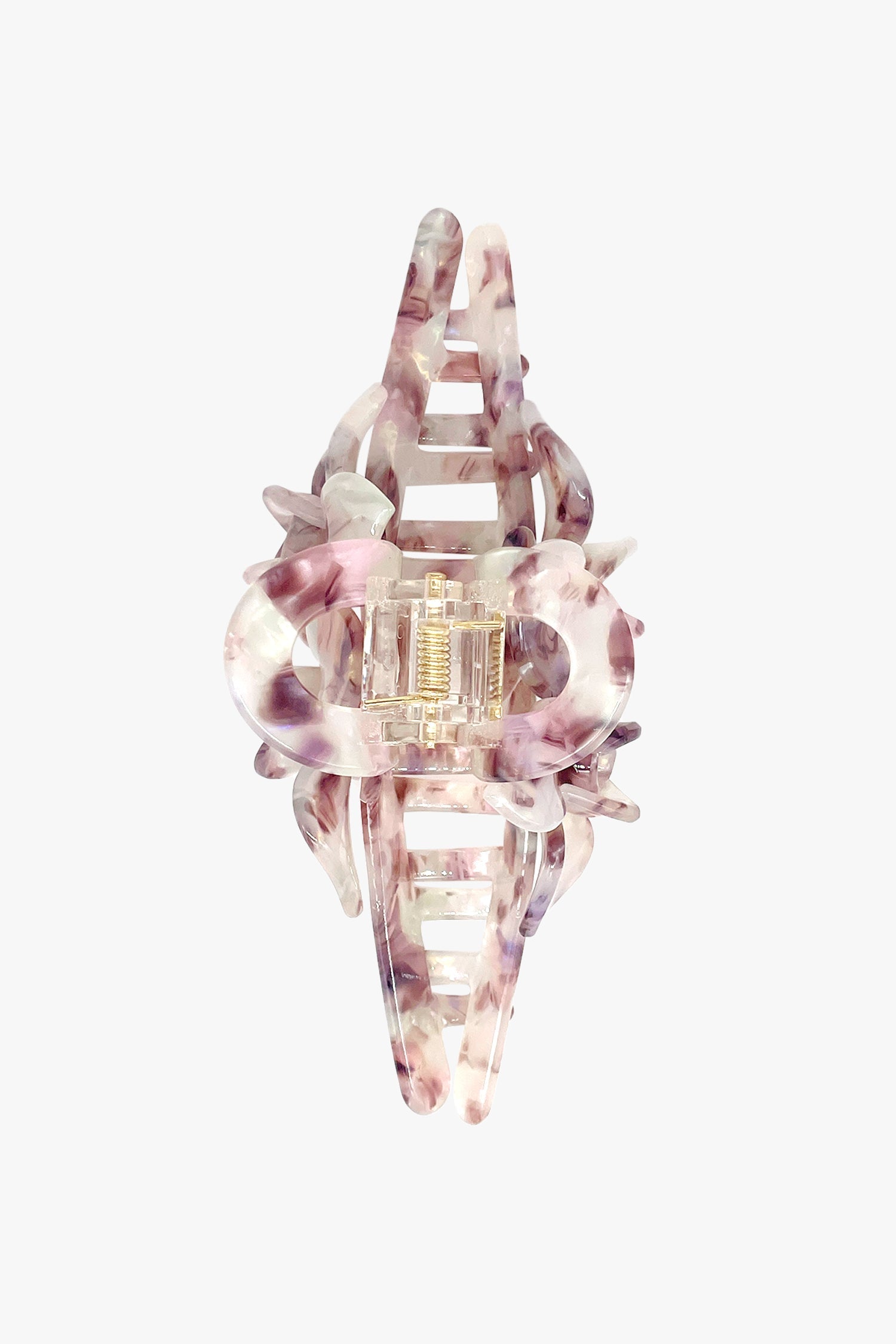 Anna Sui Double Flower Large Jaw Clip - Lavender