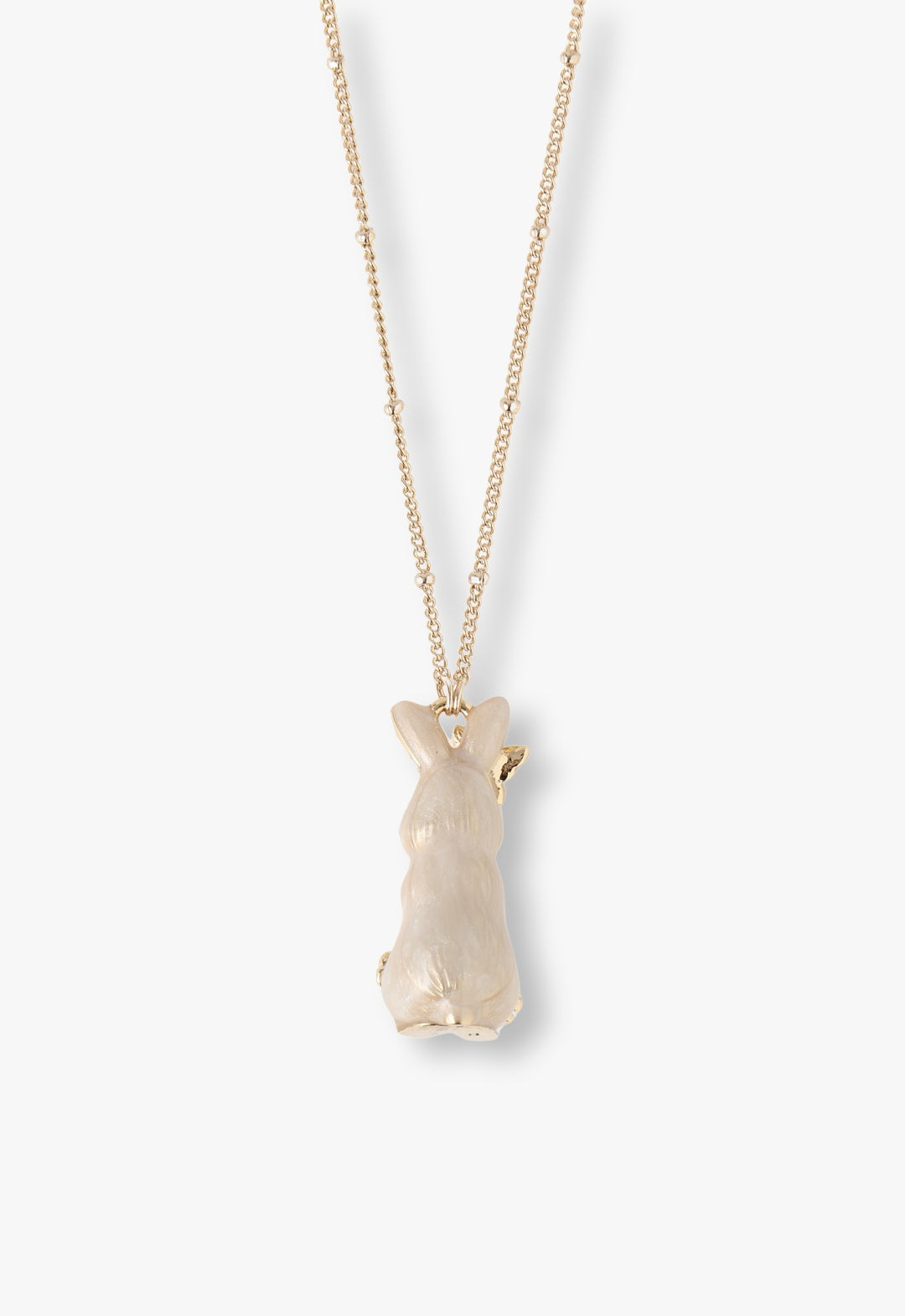 Anna Sui Pastel Bunny Charm Necklace
