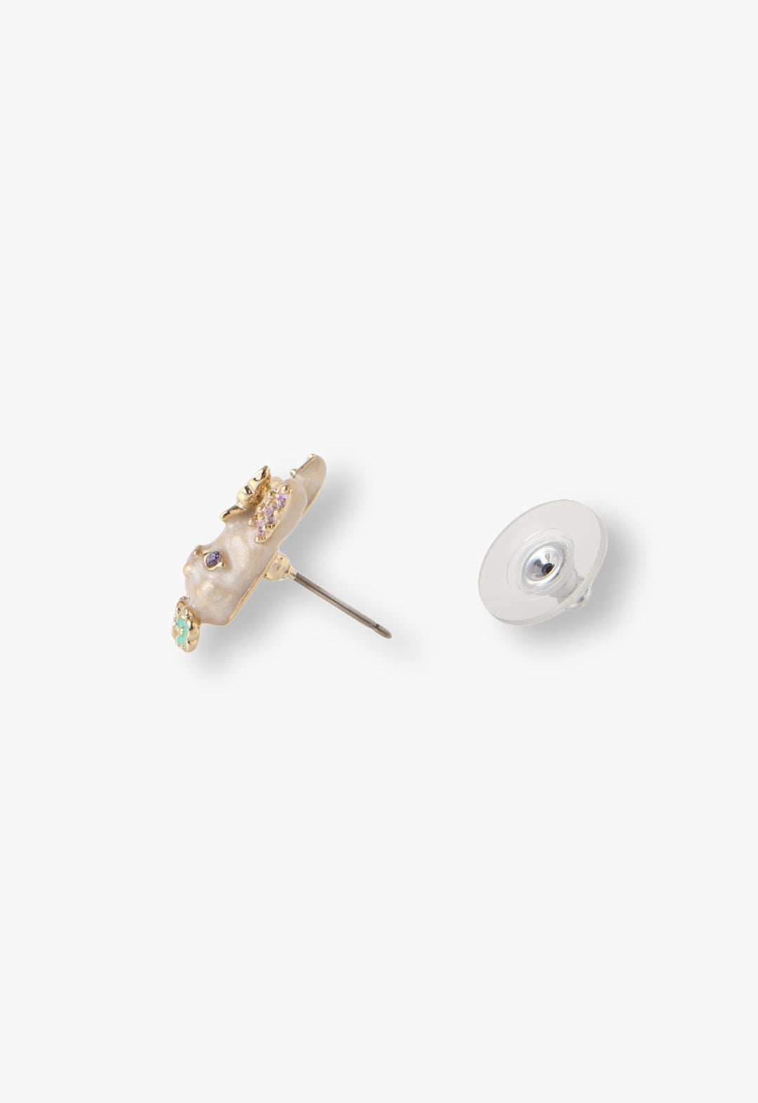 Anna Sui Pastel Bunny Stud Earrings
