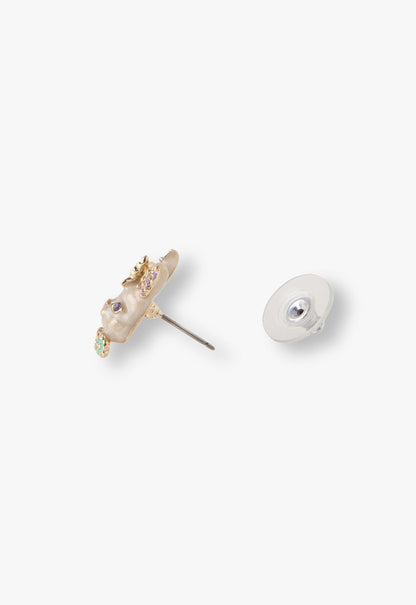 Anna Sui Pastel Bunny Stud Earrings