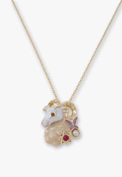 Anna Sui Aries Zodiac Necklace