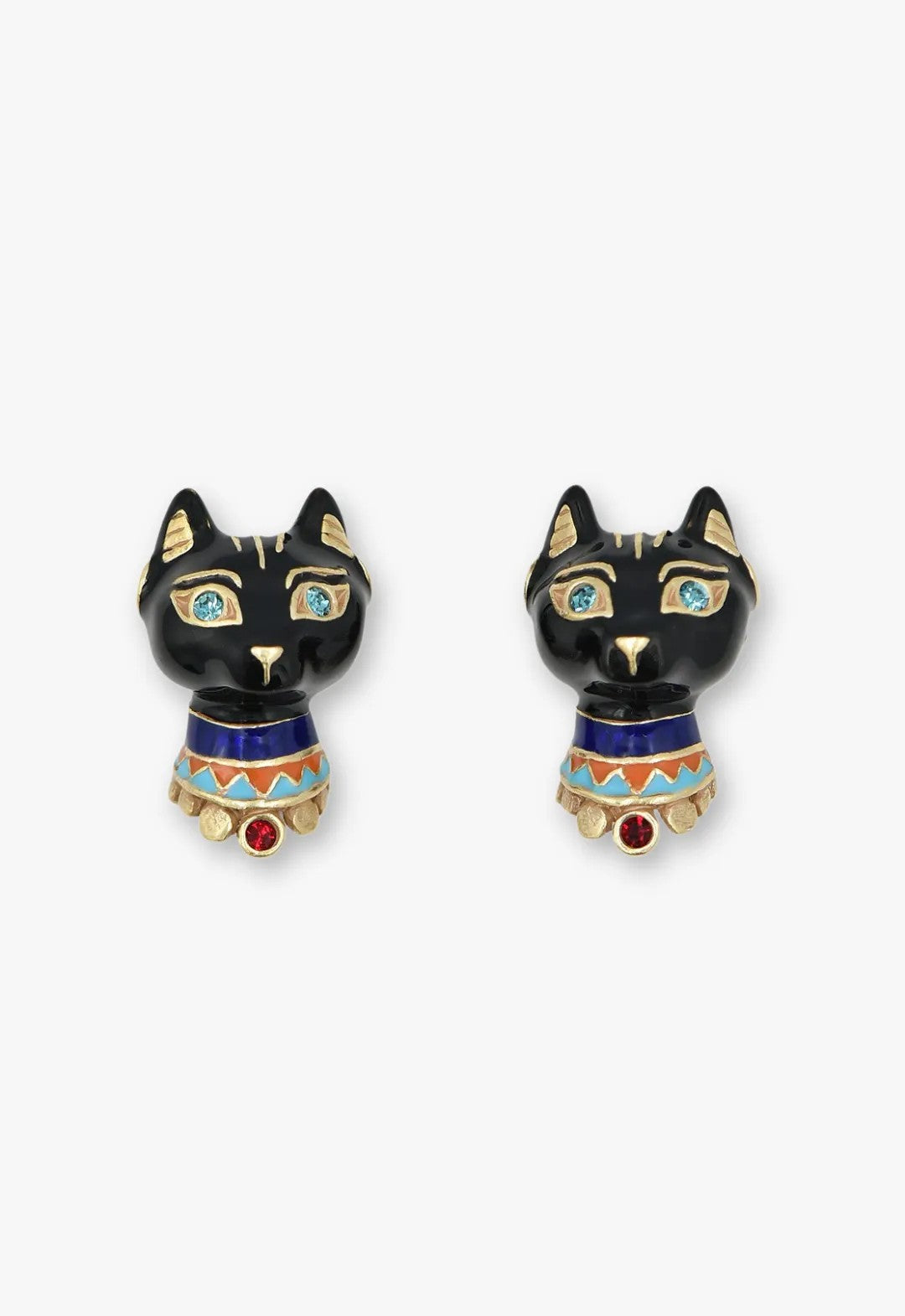 Anna Sui Egyptian Cat Stud Earrings