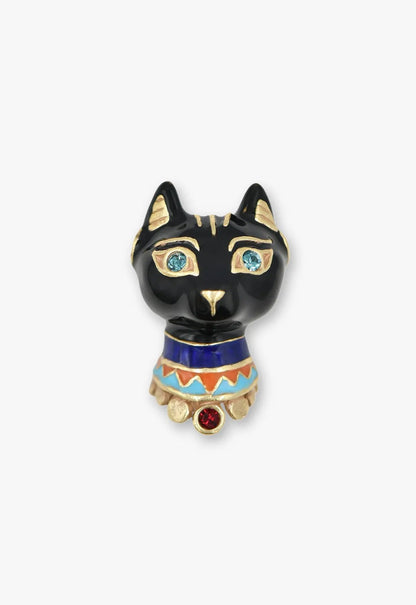 Anna Sui Egyptian Cat Stud Earrings
