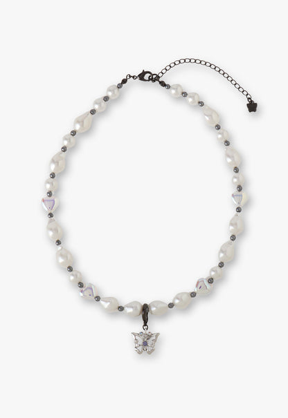 Anna Sui Butterfly Pearl Choker