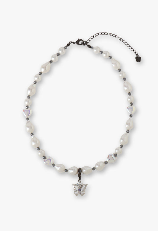 Anna Sui Butterfly Pearl Choker