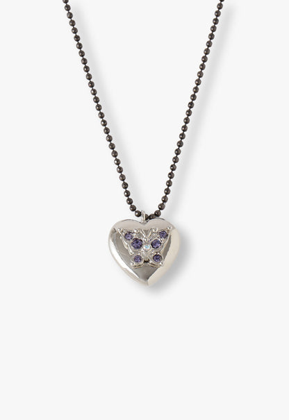 Anna Sui Butterfly Heart Necklace