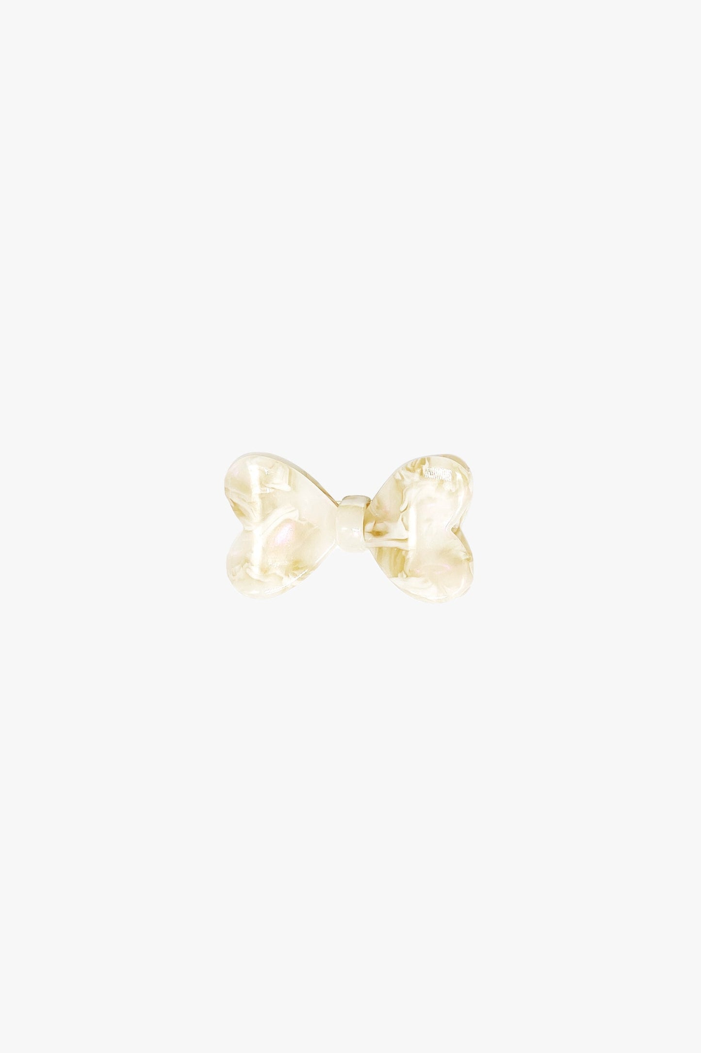 Anna Sui Love Puff Bow Side Clamp- Ivory
