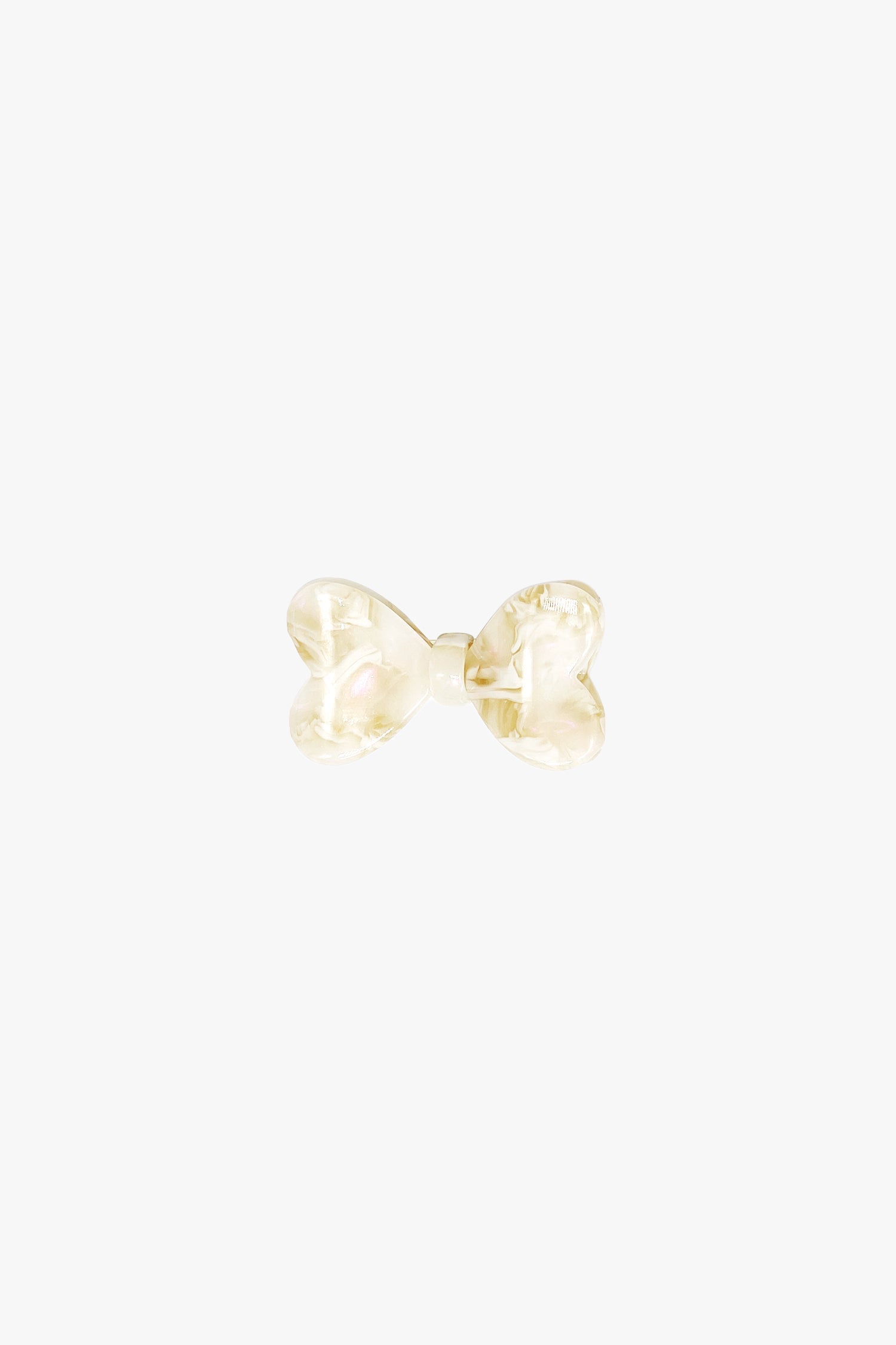 Anna Sui Love Puff Bow Side Clamp- Ivory
