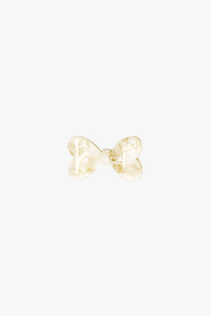 Anna Sui Love Puff Bow Side Clamp- Ivory