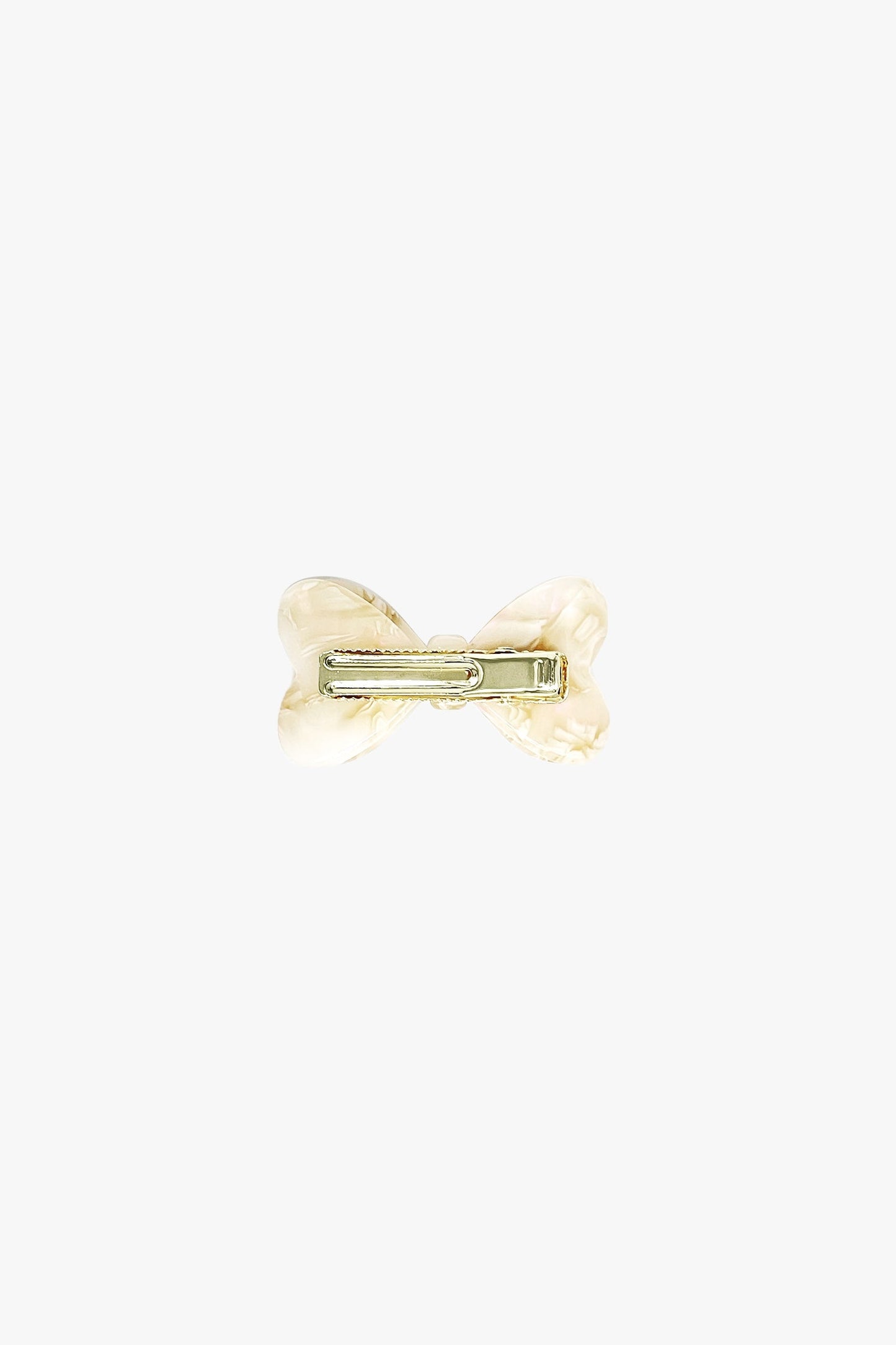 Anna Sui Love Puff Bow Side Clamp- Ivory