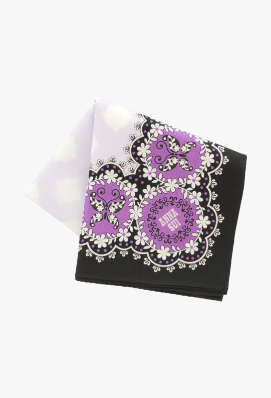 Anna Sui Butterfly Boarder Handkerchief