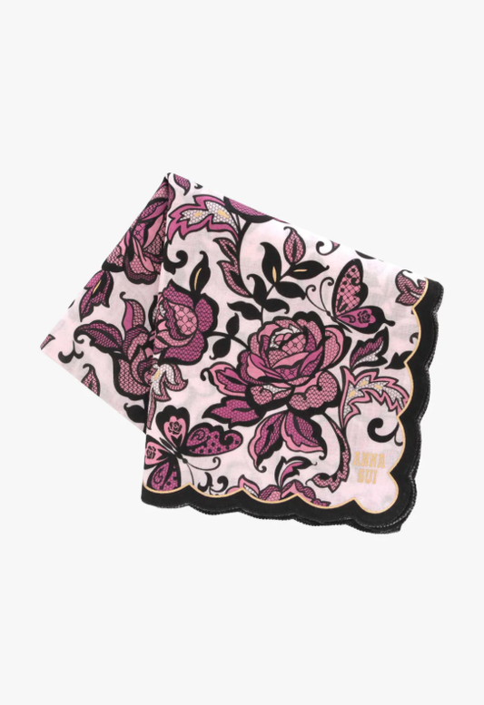 Anna Sui Butterfly Garden Handkerchief