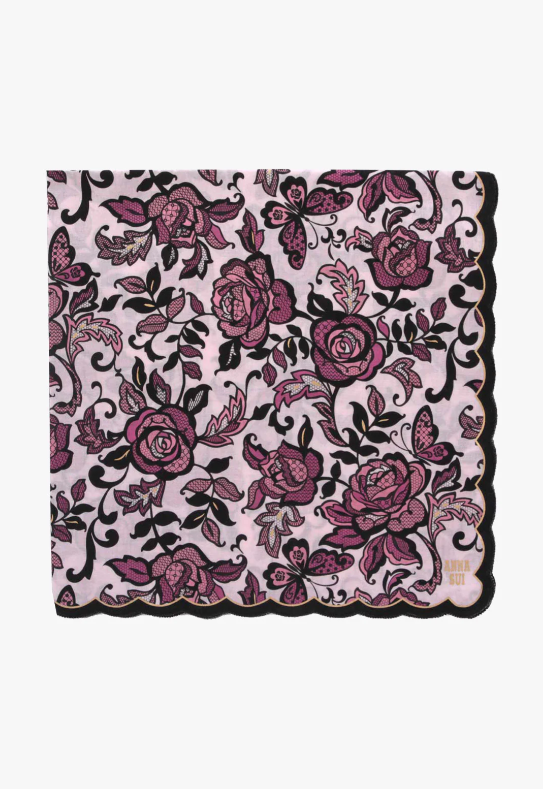 Anna Sui Butterfly Garden Handkerchief