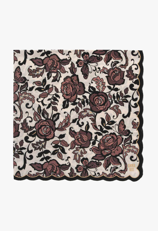 Anna Sui Butterfly Garden Handkerchief