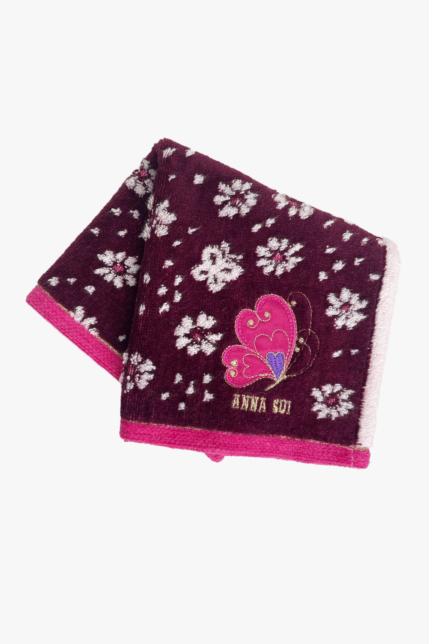 Anna Sui Butterfly Flowers Washcloth