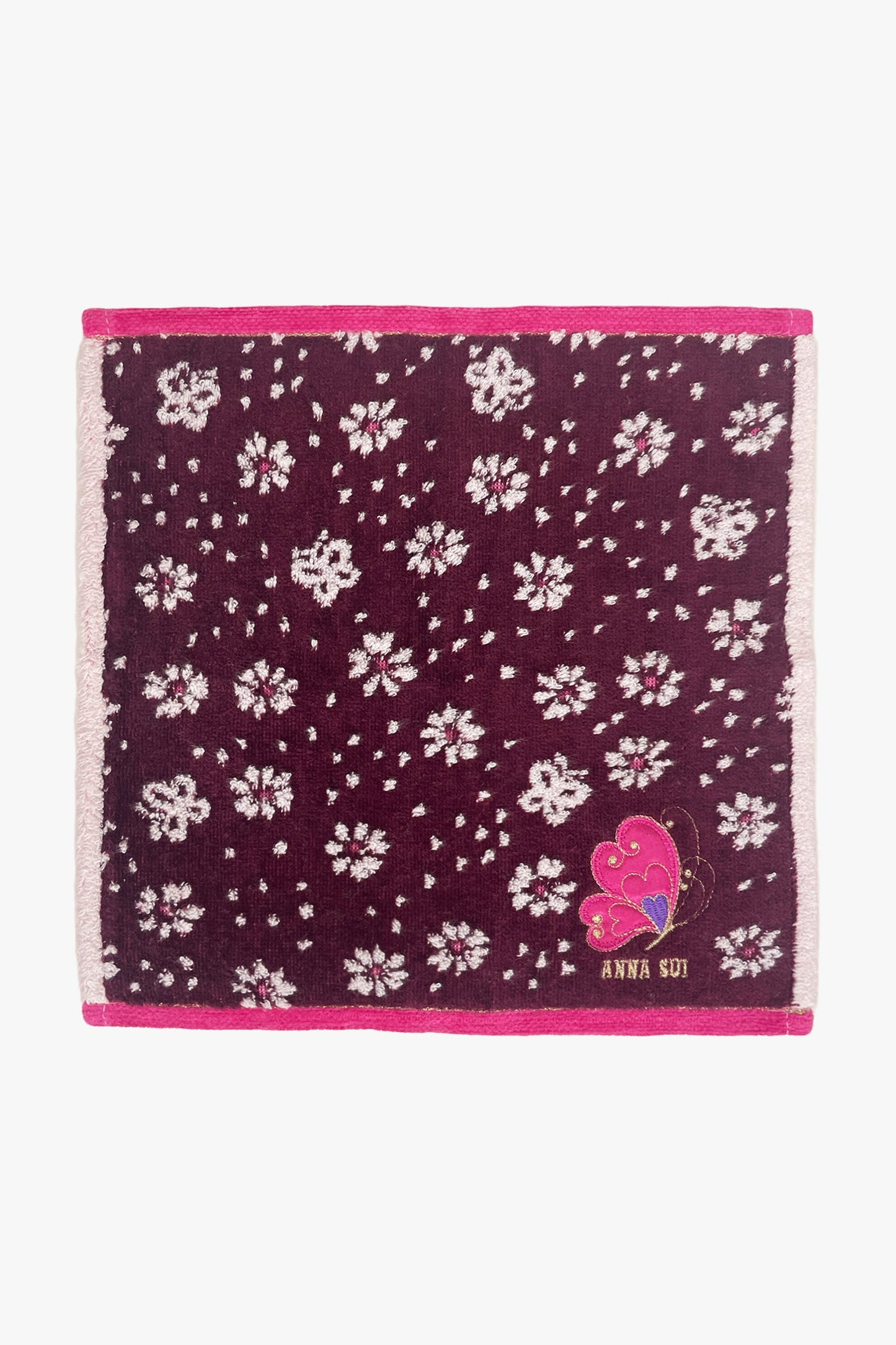 Anna Sui Butterfly Flowers Washcloth