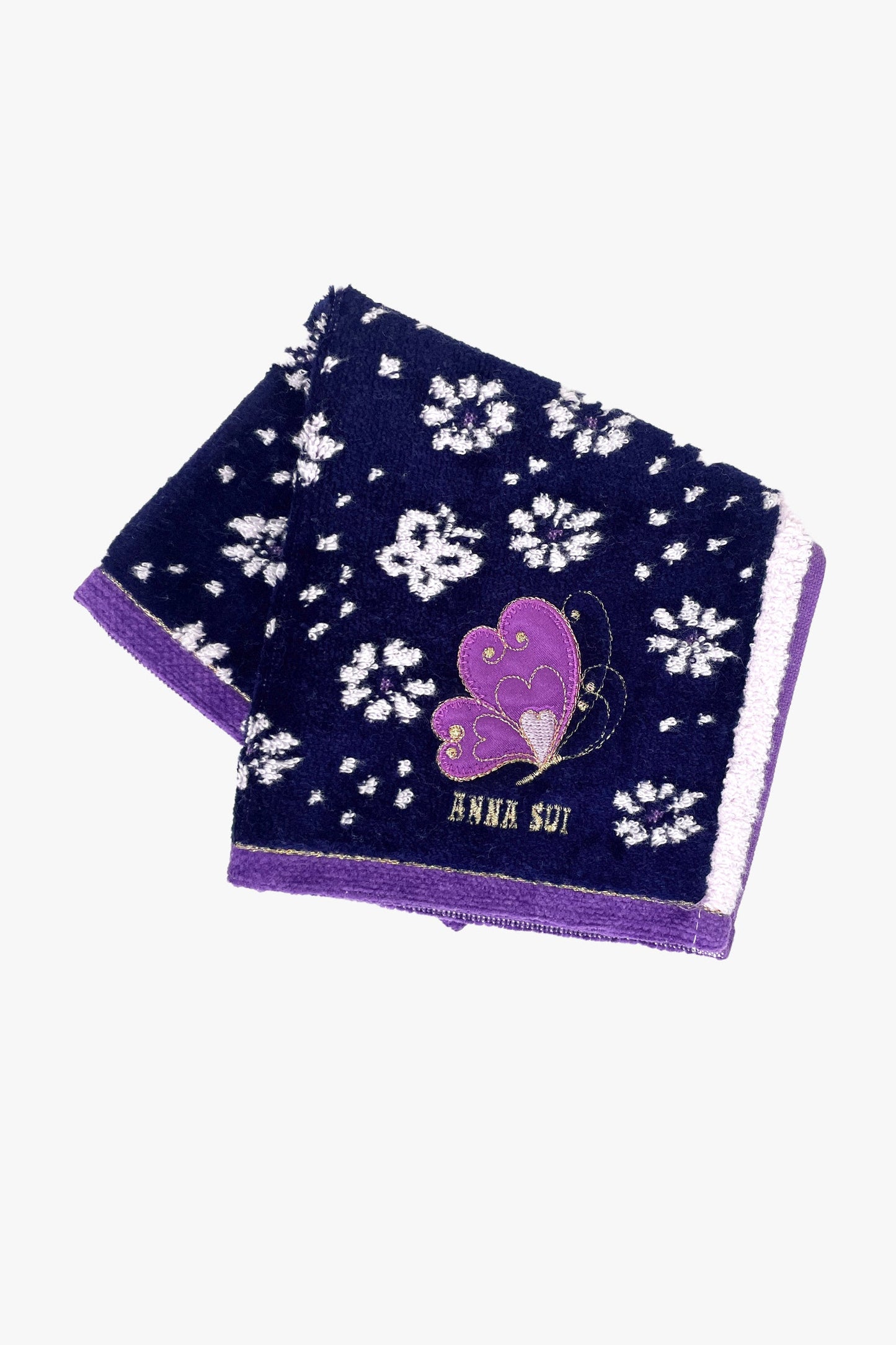 Anna Sui Butterfly Flowers Washcloth