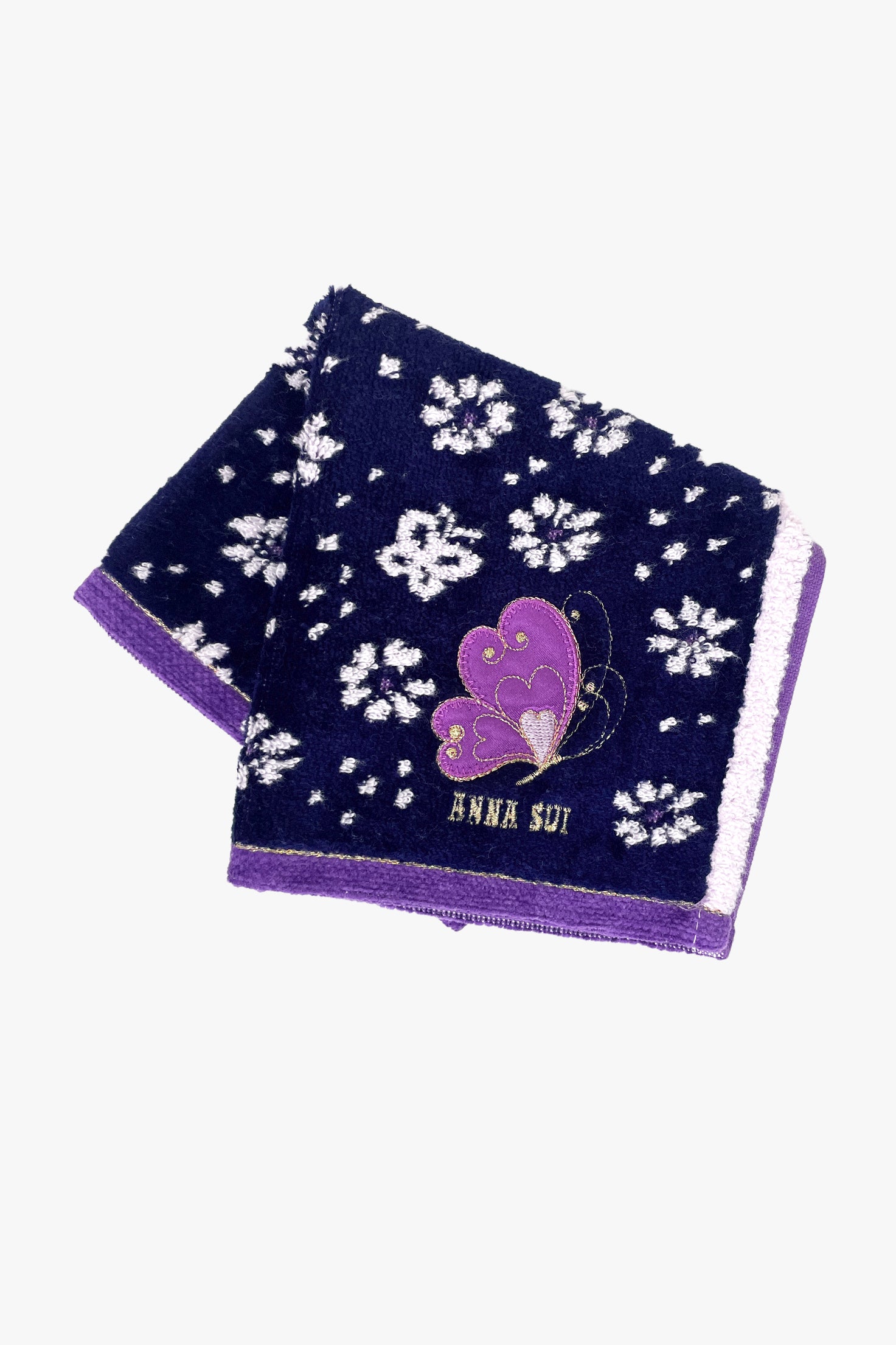 Anna Sui Butterfly Flowers Washcloth