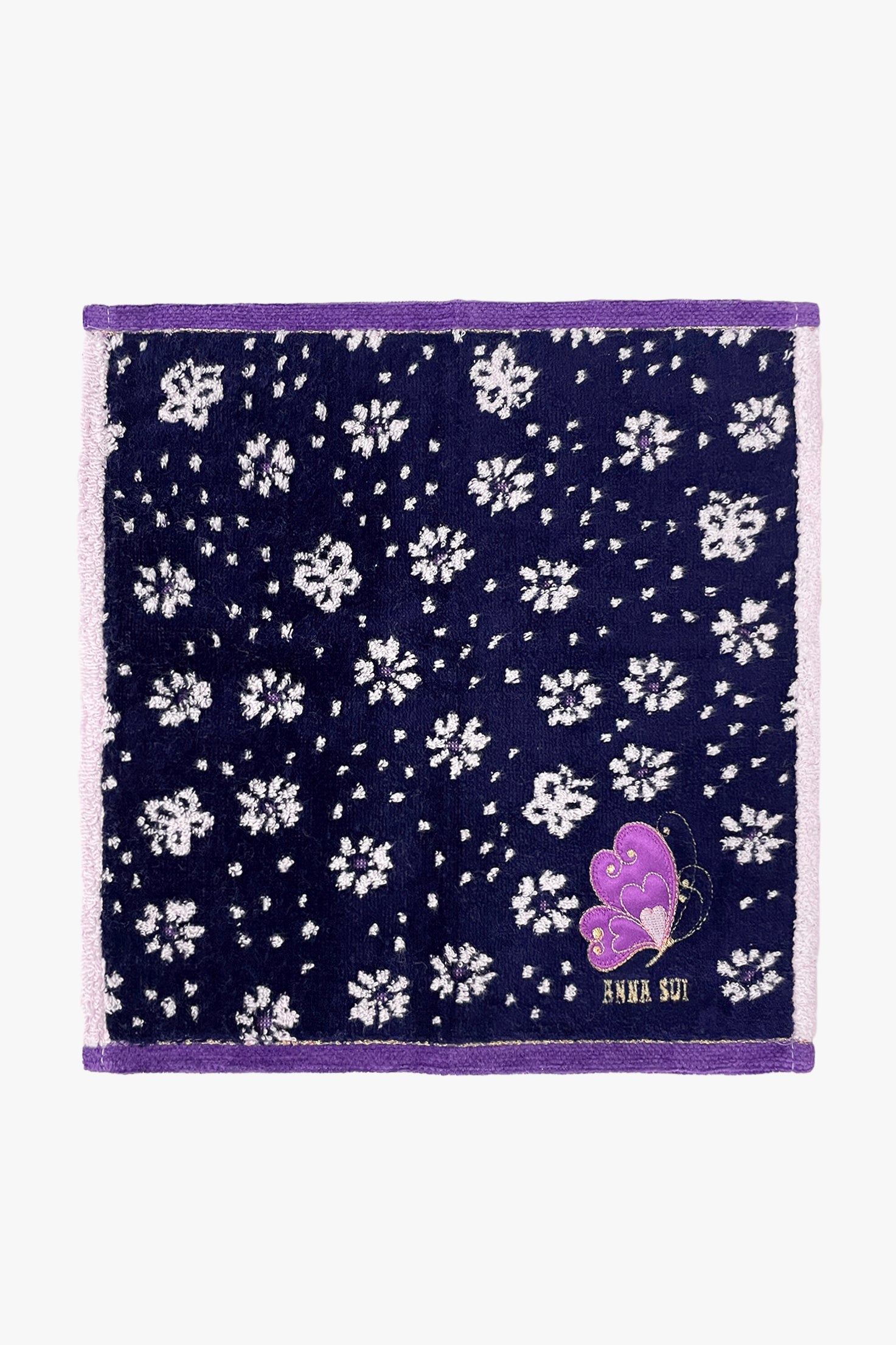 Anna Sui Butterfly Flowers Washcloth