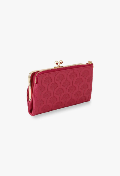 Anna Sui Peacock Embossed Wallet - Pink
