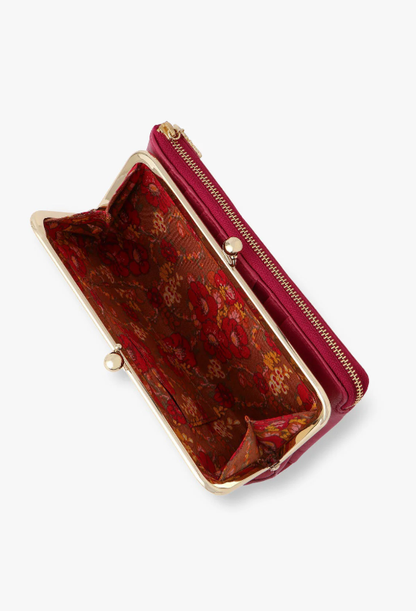 Anna Sui Peacock Embossed Wallet - Pink