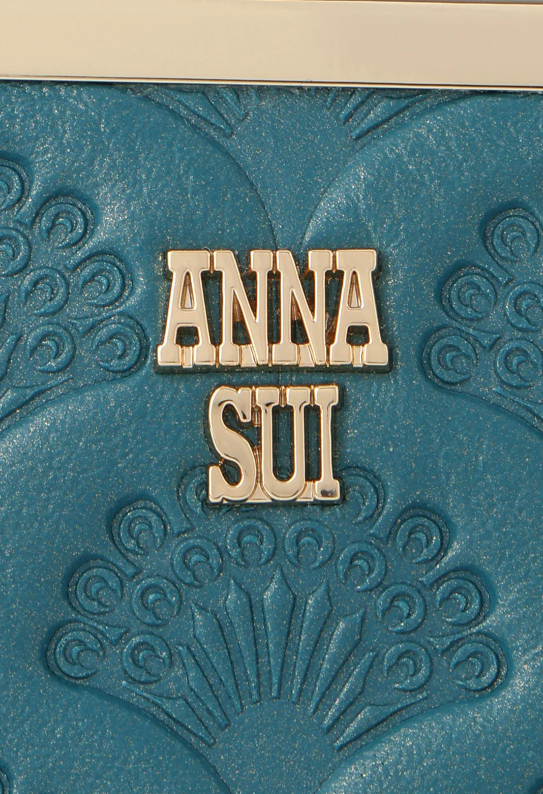 Anna Sui Peacock Embossed Wallet - Turquoise