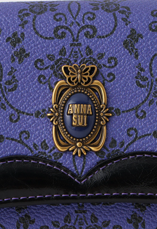 Anna Sui Lacey Roses Wallet - Purple