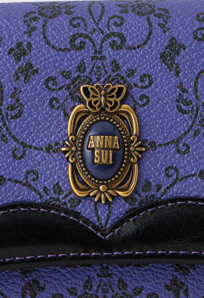 Anna Sui Lacey Roses Wallet - Purple