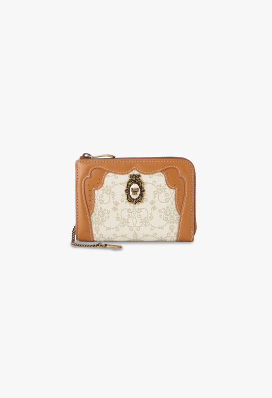 Anna Sui Lacey Roses Small Wallet - Beige