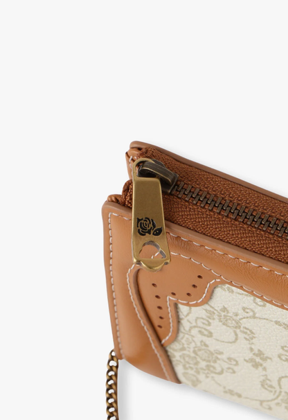 Anna Sui Lacey Roses Small Wallet - Beige