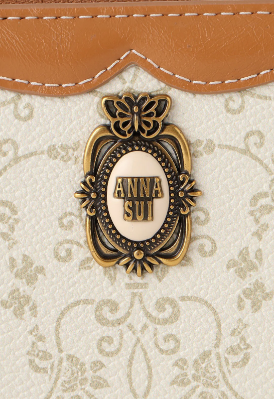 Anna Sui Lacey Roses Small Wallet - Beige