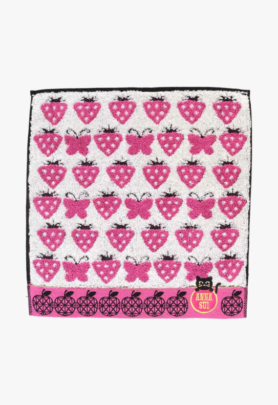 Anna Sui Strawberry Blossom Cat Washcloth
