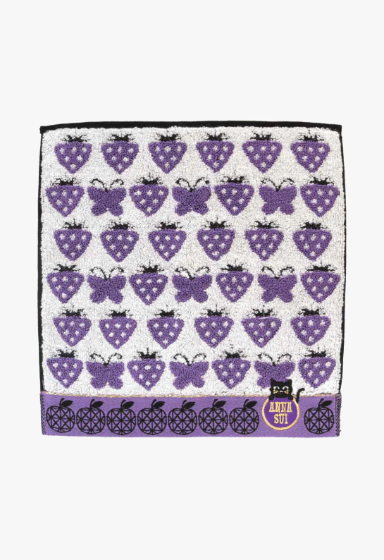 Anna Sui Strawberry Blossom Cat Washcloth