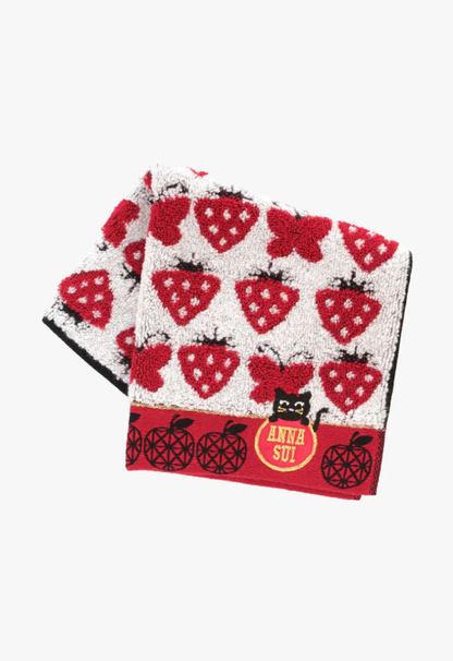Anna Sui Strawberry Blossom Cat Washcloth
